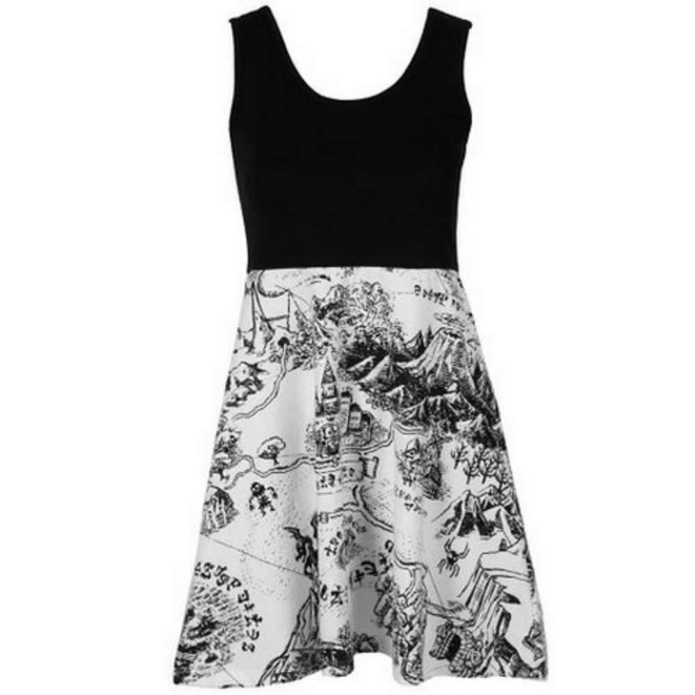 Legend of Zelda Hyrule Map Skater Tank Dress